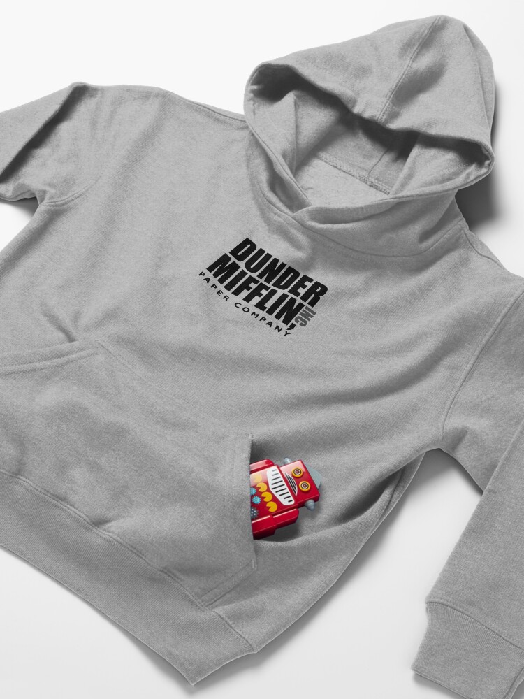Alternate view of The Dunder Office Mifflin Inc. Design, T-Shirt, tshirt, tee, jersey, poster, Original Funny Gift Idea, Dwight Best Quote From Kids Pullover Hoodie