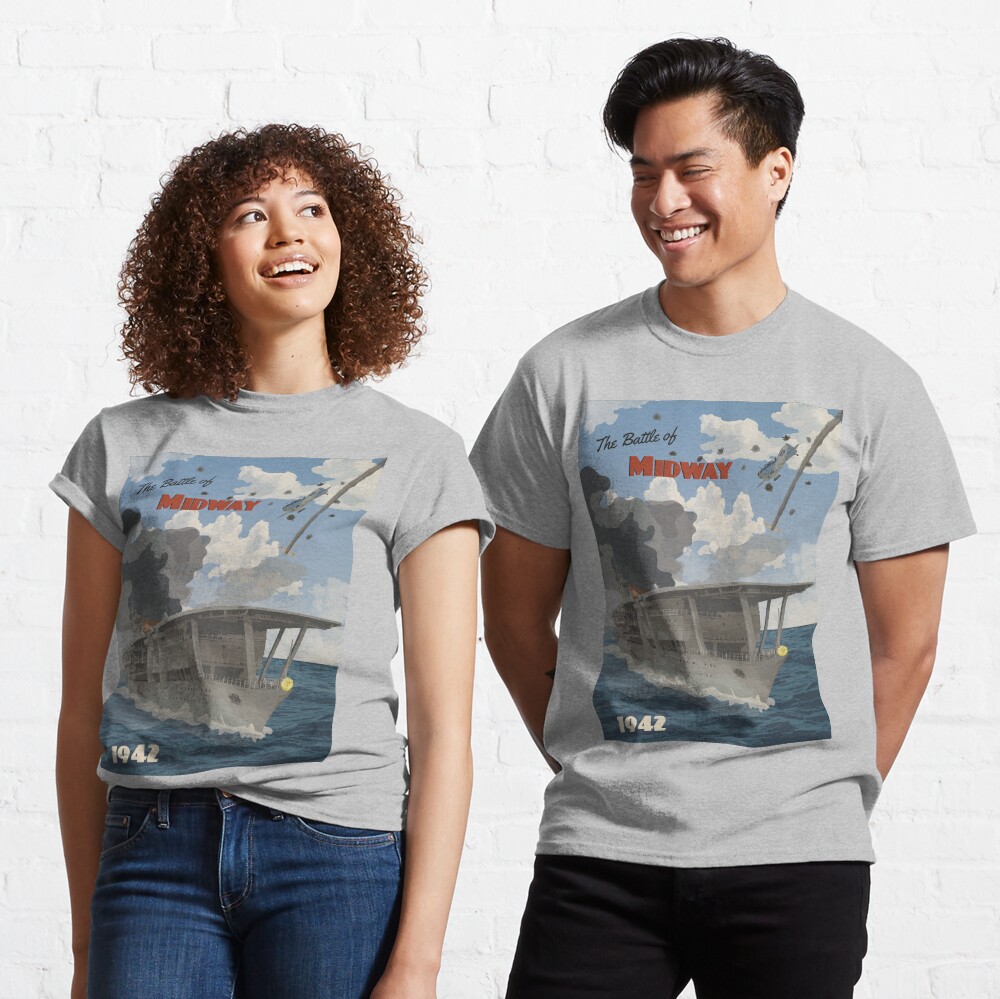 Midway 1942 - Carrier Strike Travel Poster Classic T-Shirt