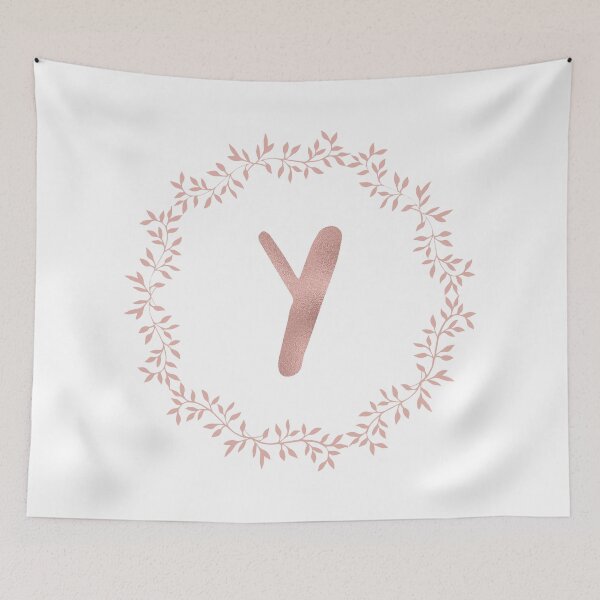Item preview, Rose Gold Monogram Y - Blush Pink Letter Y designed and sold by MysticMagpie.