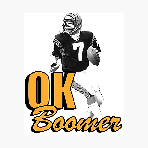 OK BOOMER - Cincinnati Bengals Helmet Poster for Sale by bigberzerk