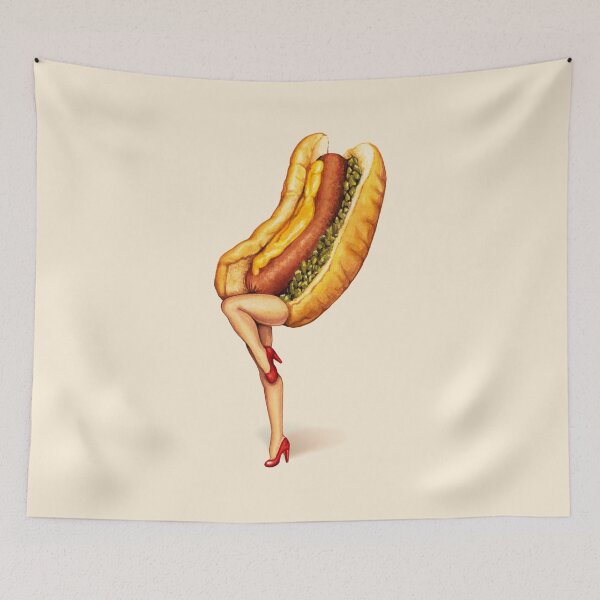 Item preview, Let's All Go to the Lobby - Hot Dog Girl designed and sold by Kelly  Gilleran.