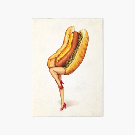 Item preview, Let's All Go to the Lobby - Hot Dog Girl designed and sold by Kelly  Gilleran.