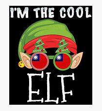 Christmas Tree I'm The Cool Taiwanese Elf - Gift For Taiwanese From Taiwan Photographic Print