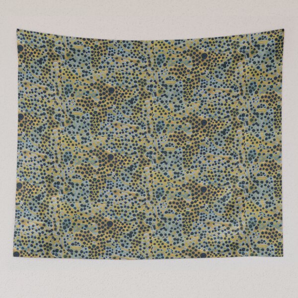 Item preview, Grunge dark blue color bubble background designed and sold by arthouze.