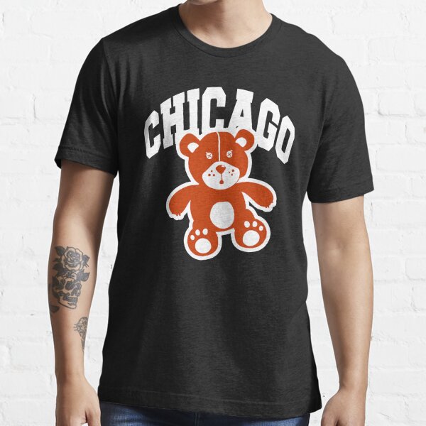 Men's NFL x Staple Black Chicago Bears World Renowned T-Shirt