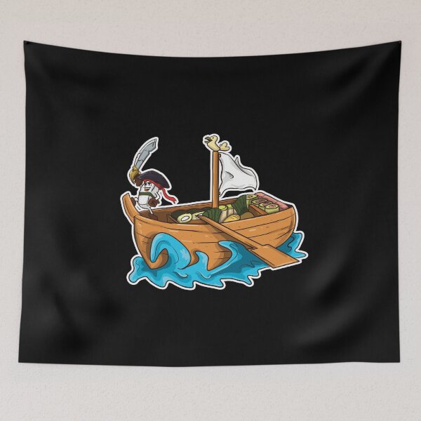 Item preview, Sushi Boat Pirate designed and sold by designeclipse.