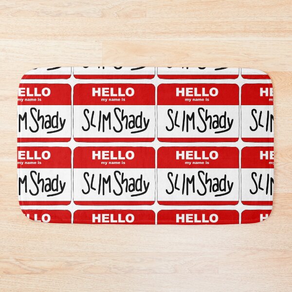 Item preview, hello my name is slim shady  designed and sold by cool stickerz.