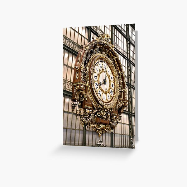 Musee d'Orsay Clock Greeting Card
