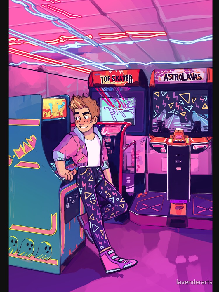 80 aesthetic. 80s aesthetic. 80s Arcade Style Personage. 80s Arcade Style Art.