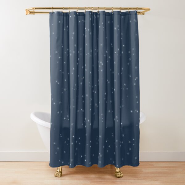 Starlight - Blue Shower Curtain