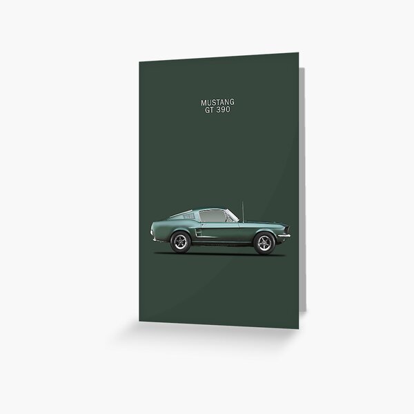 Bullitt Mustang 390GT Greeting Card