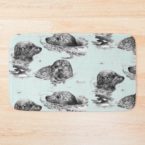 Item preview, Harbor seals at Ile-aux-hares designed and sold by Caroline Bochud.