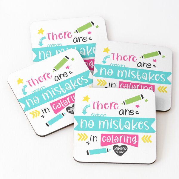Item preview, There Are No Mistakes In Coloring designed and sold by coloringbliss.