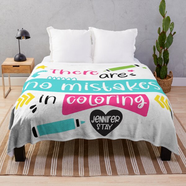 Item preview, There Are No Mistakes In Coloring designed and sold by coloringbliss.