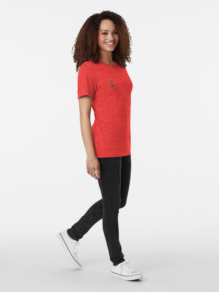 Alternate view of Black logo Tri-blend T-Shirt
