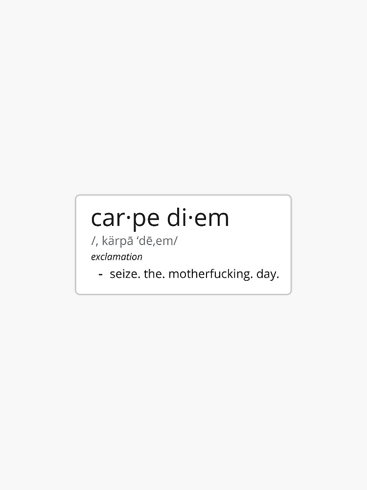 define carpe diem