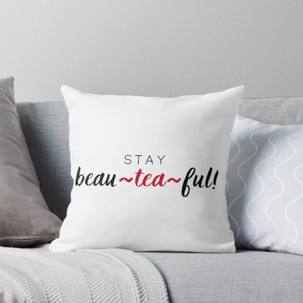 Item preview, Stay Beau-tea-ful! (tea pun sticker)  designed and sold by LaureMel.