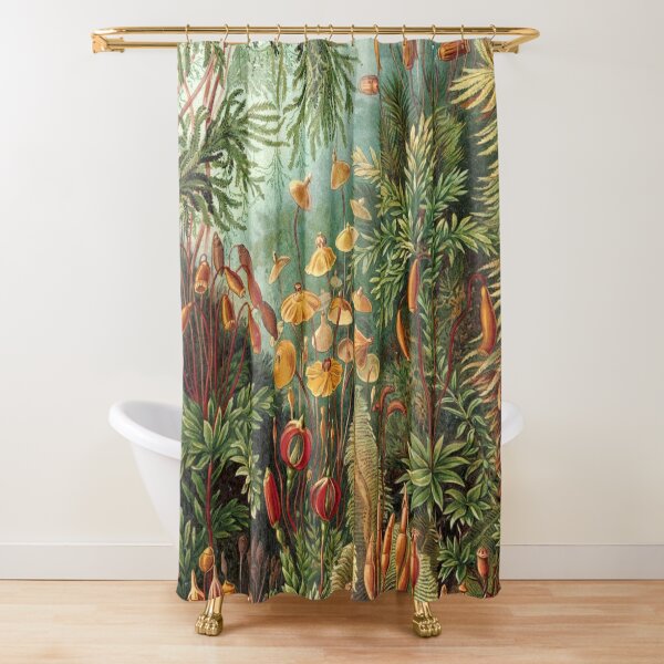 Greenery Shower Curtain Green Leaves Shower Curtain Tropical Bathroom Decor  Exotic Jungle Tropical Bathroom Accesories Palm Leaves Modern 