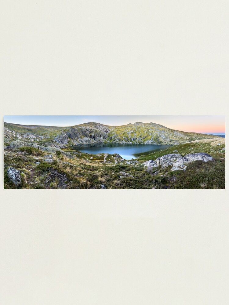 Alternate view of Blue Lake, Kosciusko National Park, Australia Photographic Print