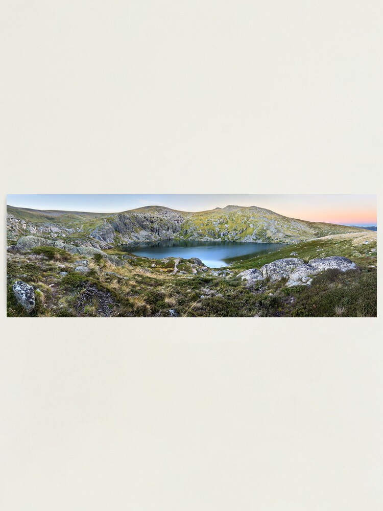 Alternate view of Blue Lake, Kosciusko National Park, Australia Photographic Print