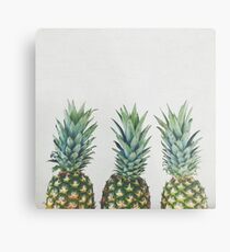 Pineapple Trio Metal Print