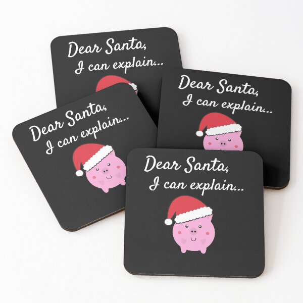 Item preview, Dear Santa, I can explain...Christmas Pig designed and sold by denisetees.
