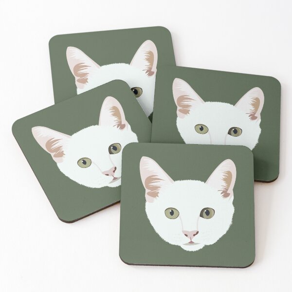 Item preview, Russian White Cat designed and sold by KCPetPortraits.