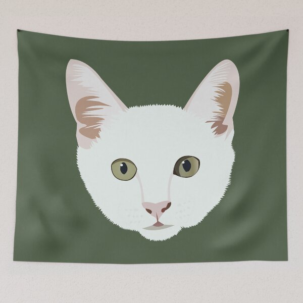 Item preview, Russian White Cat designed and sold by KCPetPortraits.