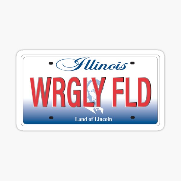 Item preview, Wrigley Field License Plate designed and sold by Rich Anderson.