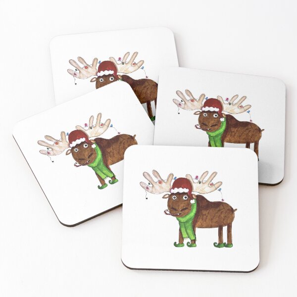 Item preview, Christmas Moose designed and sold by ArtsyEmma2.