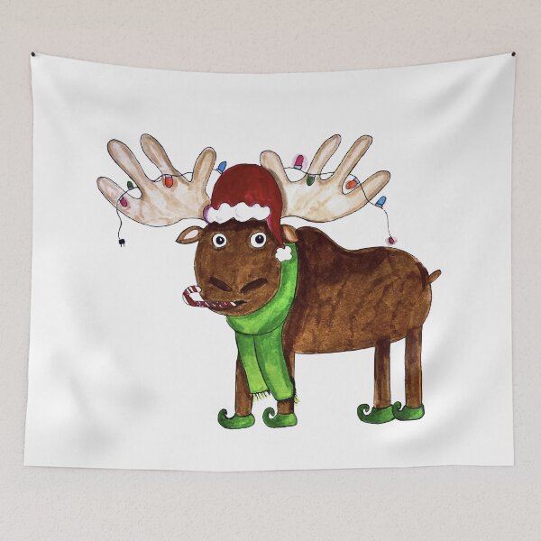 Item preview, Christmas Moose designed and sold by ArtsyEmma2.