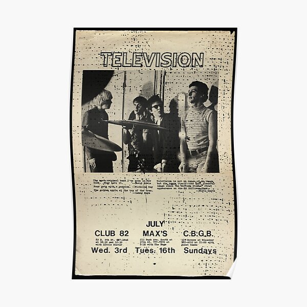 Television Live (distressed design) Poster