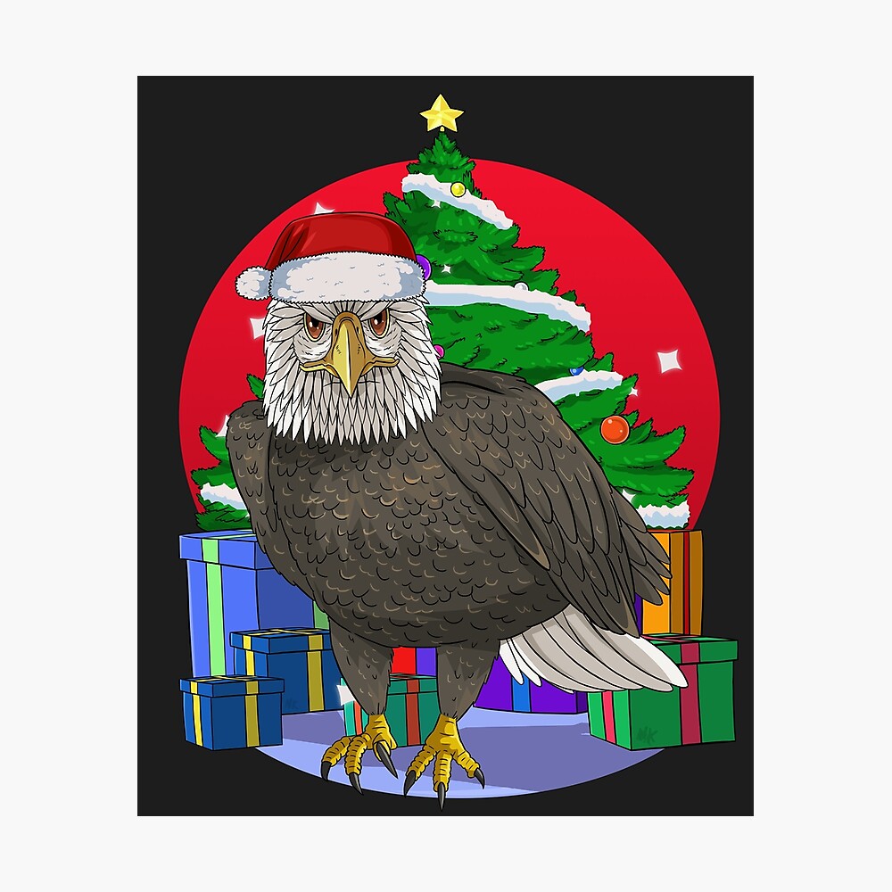 : American Bald Eagle Merry Christmas Ugly Xmas Design