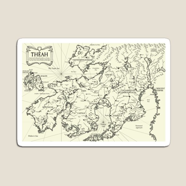 Item preview, Map of Théah by Mark Richardson designed and sold by Chaosium.