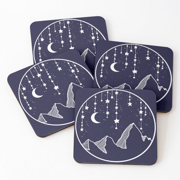 Item preview, Starry Night over the mountain tops designed and sold by HighFives555.