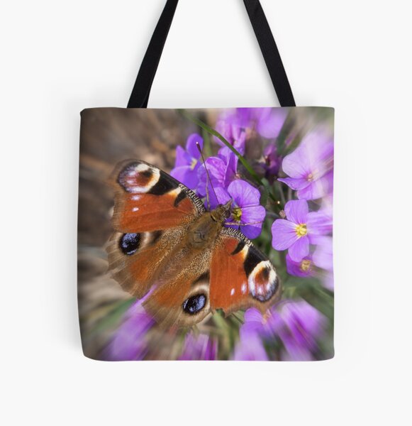 Tagpfauenauge Allover-Print Tote Bag