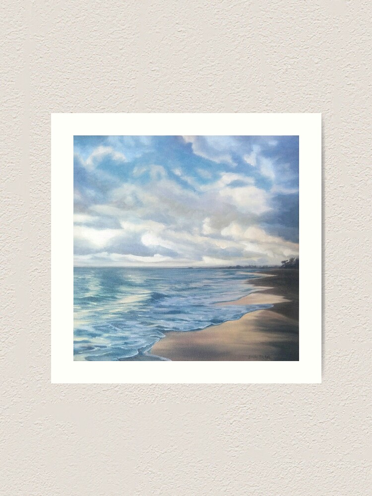 Alternate view of Sunrise on Playa Dorada - beach landscape painting Art Print