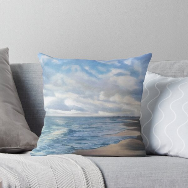 Item preview, Sunrise on Playa Dorada - beach landscape painting designed and sold by Emily Bickell.