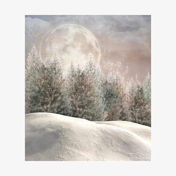 Item preview, Enchanted winter forest designed and sold by Ellerslie.