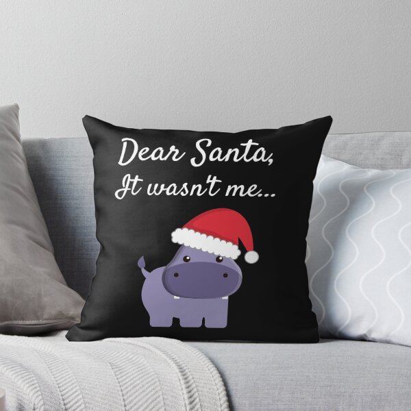 Item preview, Dear Santa, It wasn't me...Christmas Hippo designed and sold by denisetees.