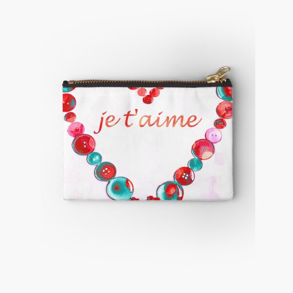 Aperçu de l'œuvre JE T'AIME - JE T'AIME - BOUTON VALENTINE COEUR créée et vendue par Teresa Chipperfield.