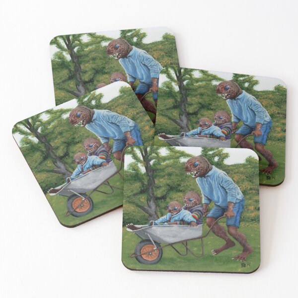 Item preview, Fish Man Autumn Fantasy Illustration designed and sold by HelmsArt.