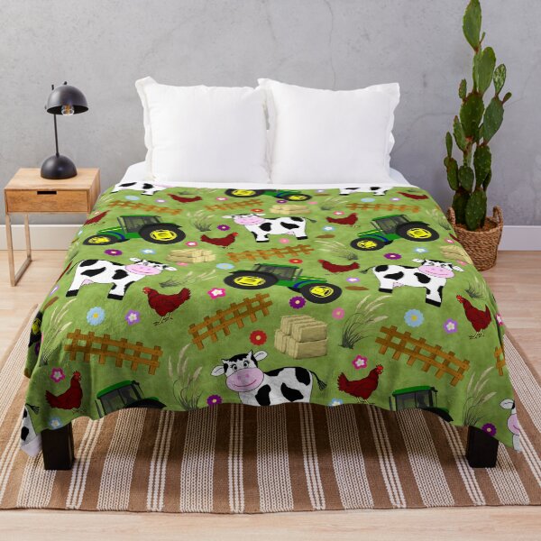 Item preview, Farmyard Cow Pattern designed and sold by karwilberevivalcollection.