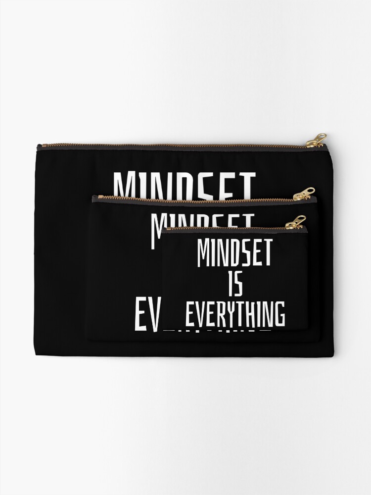 Alternate view of Mindset Inspirational Quote Zipper Pouch