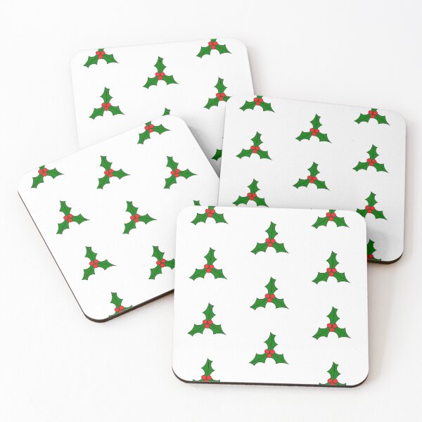 Item preview, Christmas Holly Pattern designed and sold by ACoolDuck.