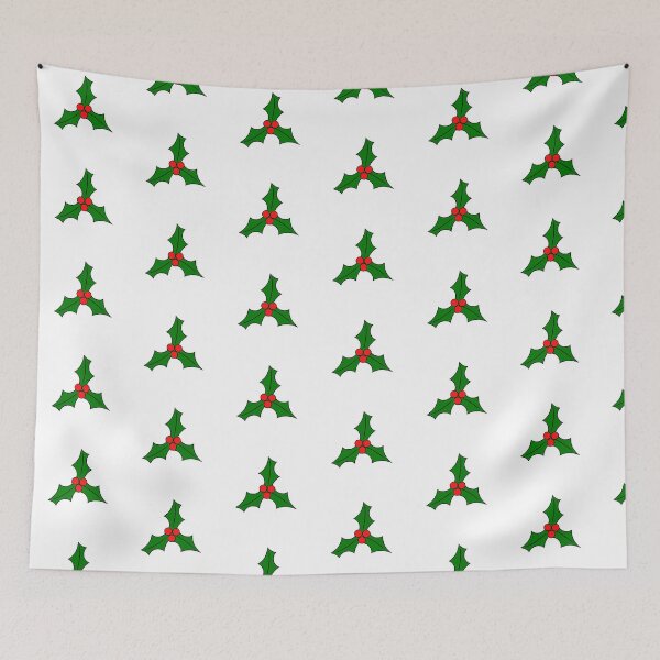 Item preview, Christmas Holly Pattern designed and sold by ACoolDuck.