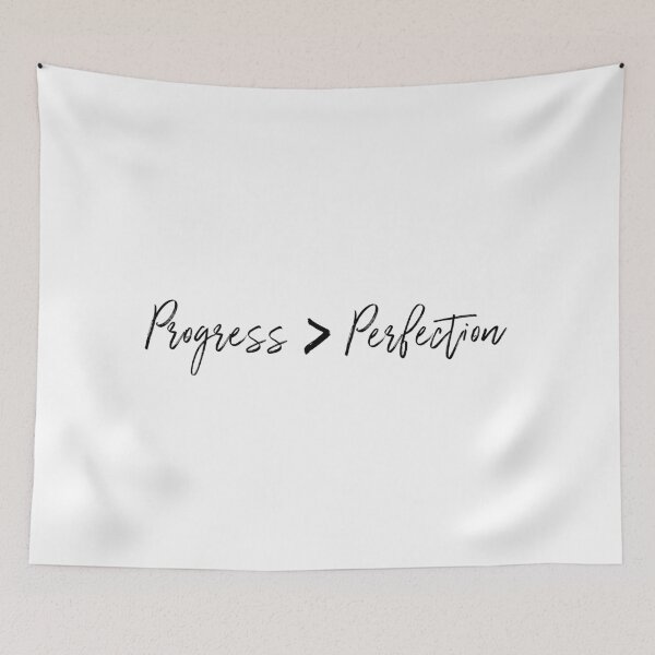 Item preview, Progress Over Perfection designed and sold by Kicking Ass  & Taking Meds.