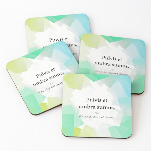 Item preview, Latin quote: Pulvis et umbra sumus, We are but dust and shadow. designed and sold by PatPatPatterns.