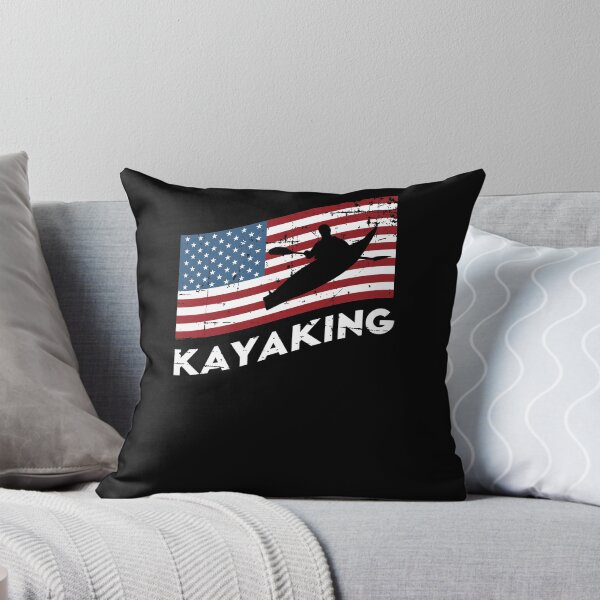 Item preview, USA Flag Kayaking Canoe Kayaker Paddling designed and sold by jeffded.