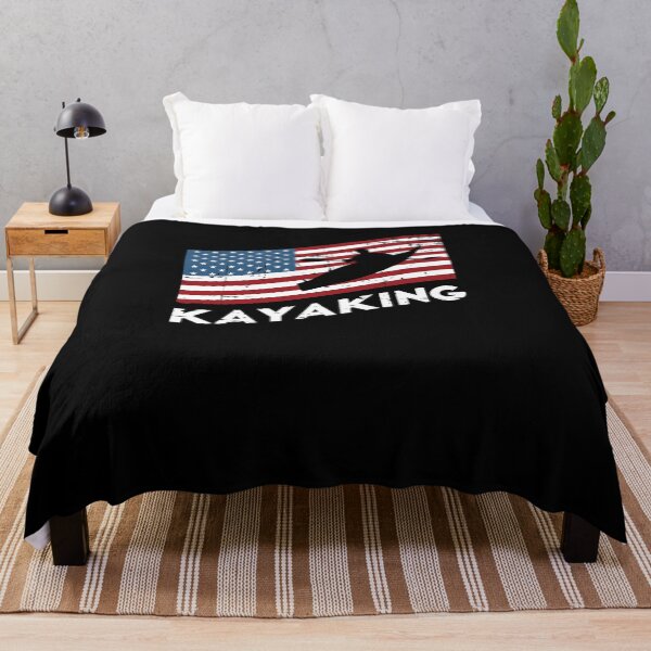 Item preview, USA Flag Kayaking Canoe Kayaker Paddling designed and sold by jeffded.